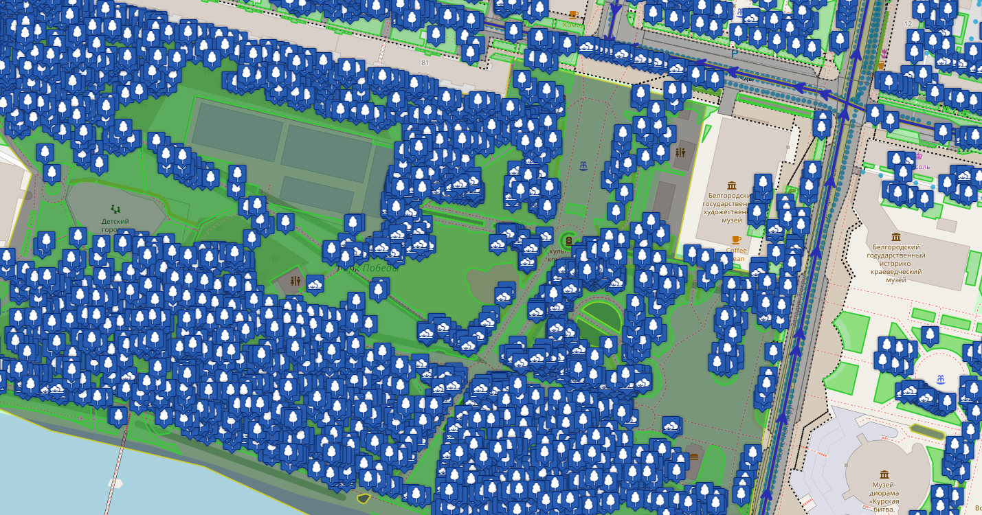 Инвентаризация зелёных насаждений